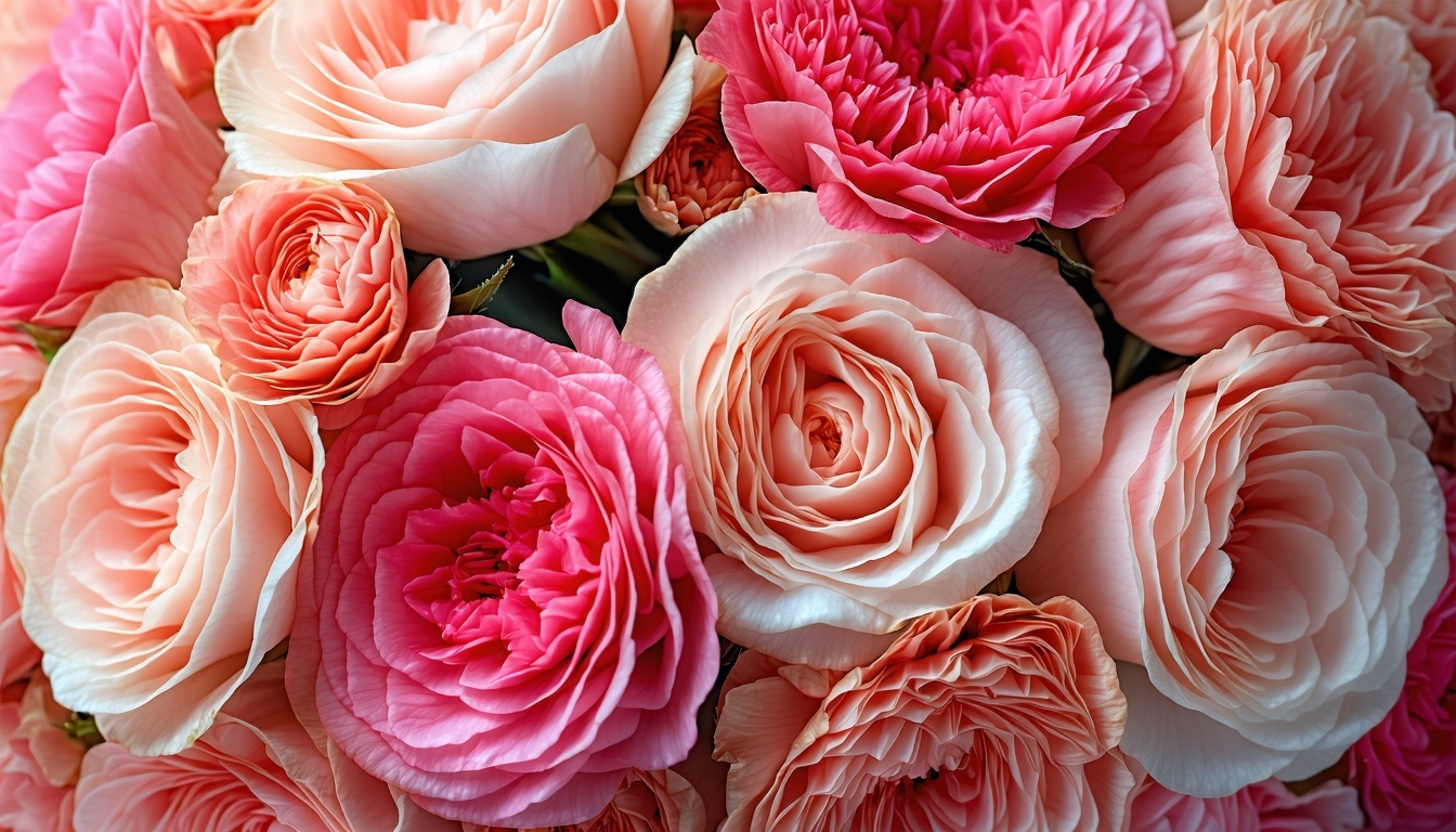 A close-up of a beautifully arranged wedding bouqu